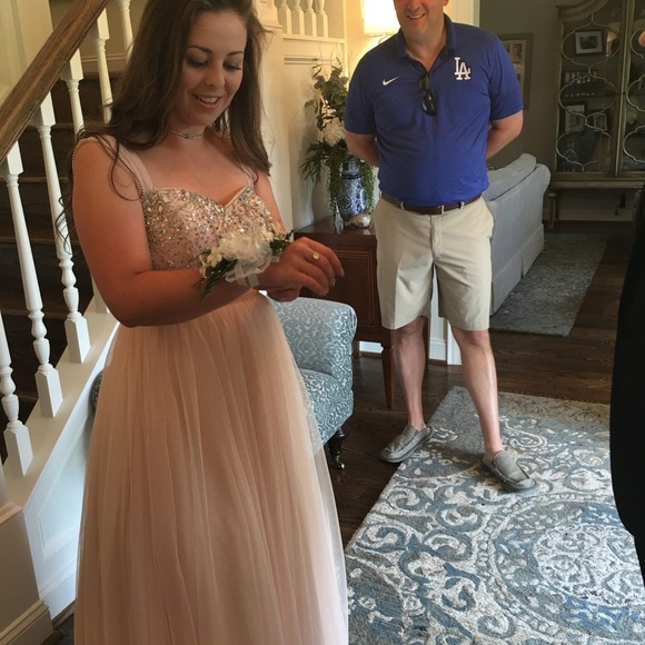 Blush Pink Prom Dress - Picture 7 of 7